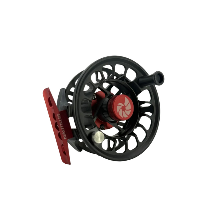 Nautilus XM 4/5, Black w/Red Small Parts and Red Drag Knob (CUSTOM) (IN STOCK)