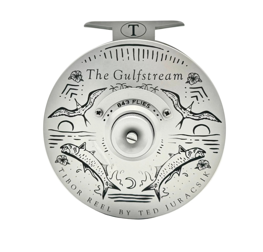 Tibor Gulfstream - Frost Silver w/ 843 Bre Drake Tarpon Art (CUSTOM) (IN STOCK)