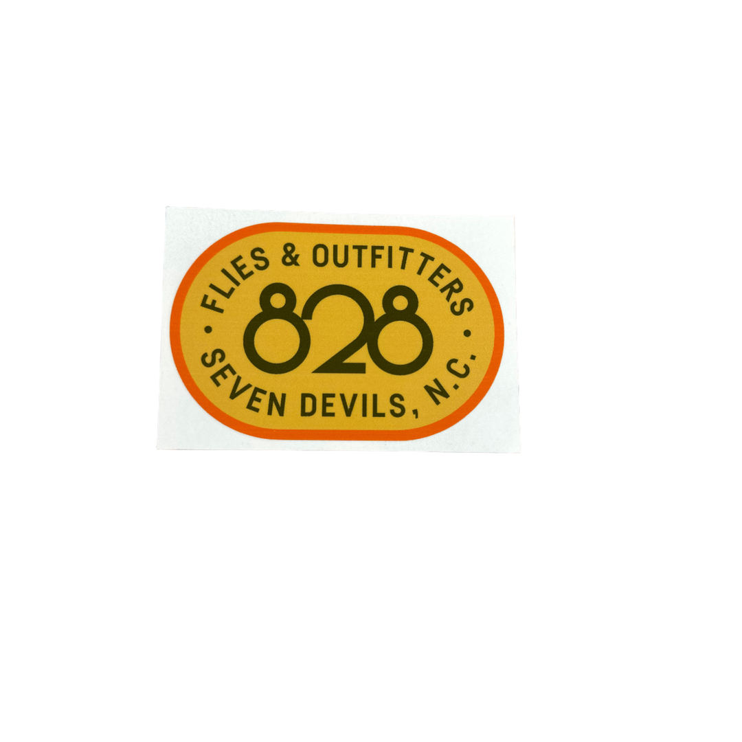 828 Flies Classic Sticker Yellow