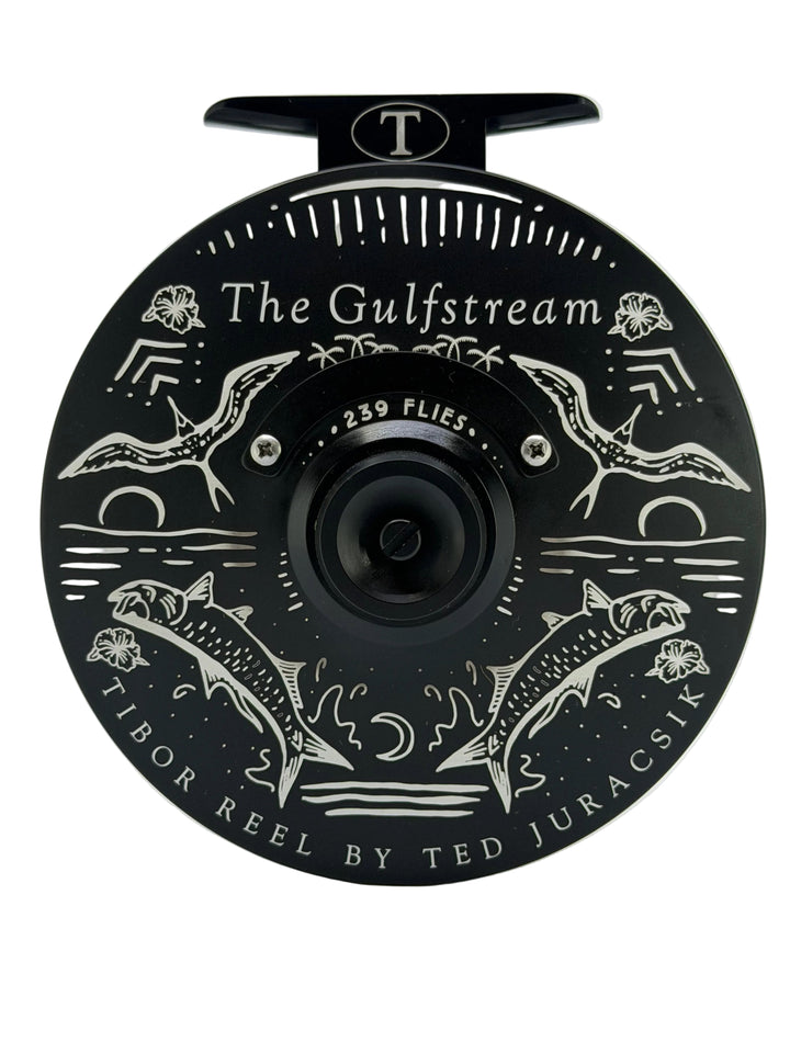 Tibor Gulfstream - Frost Black w/239Flies Bre Drake Tarpon Art (IN STOCK)