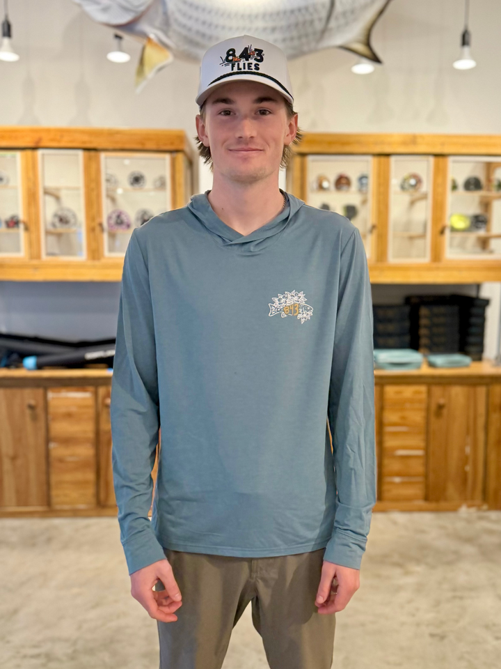 Free Fly Elevate Hoodie X 843 Flies - Stormy Sea/ Sweet Magnolia