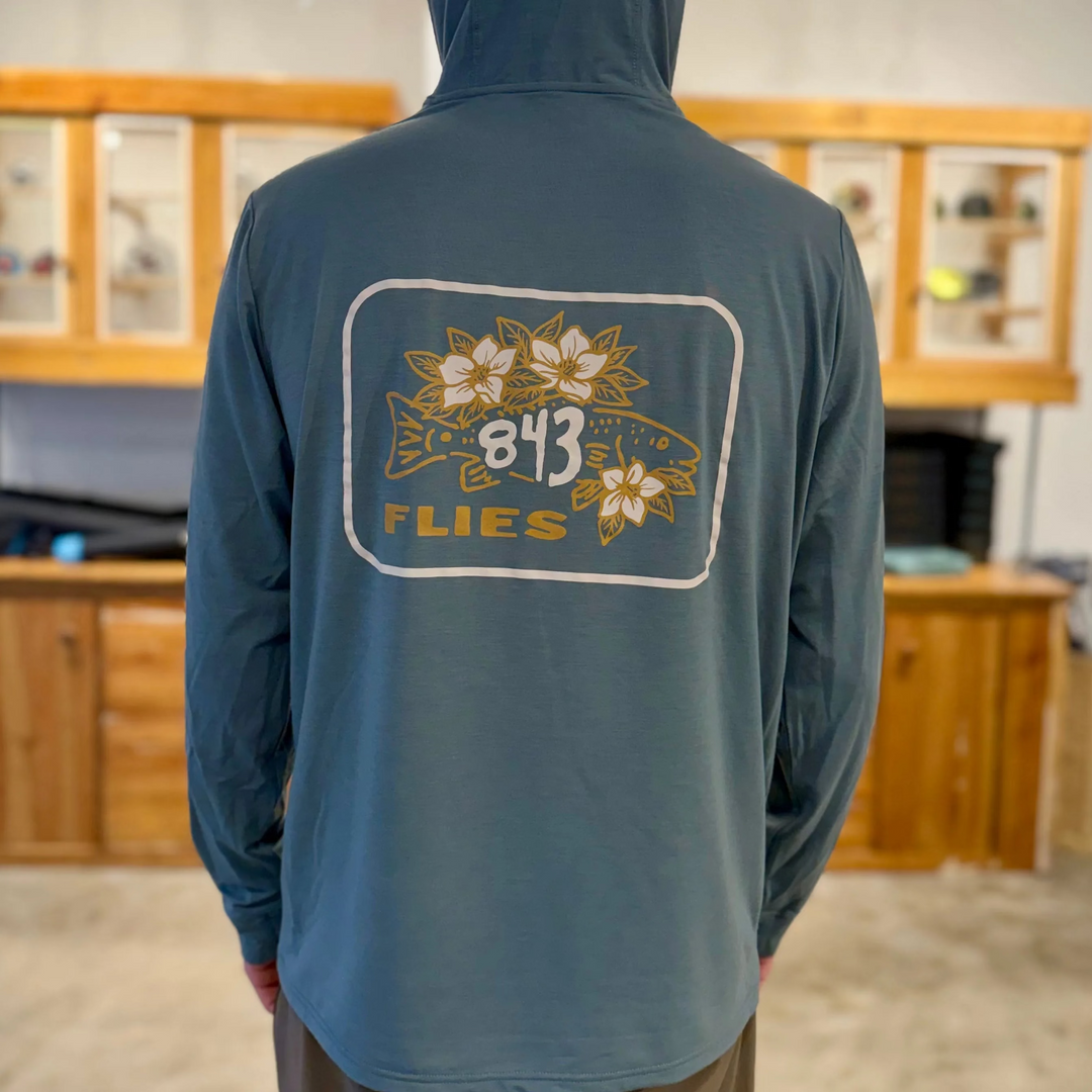 Free Fly Elevate Hoodie X 843 Flies - Stormy Sea/ Sweet Magnolia