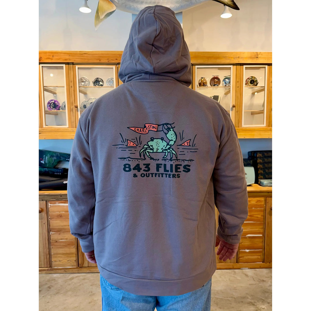 843Flies Sweatshirt Hoodie - King Fiddler - Shiitake