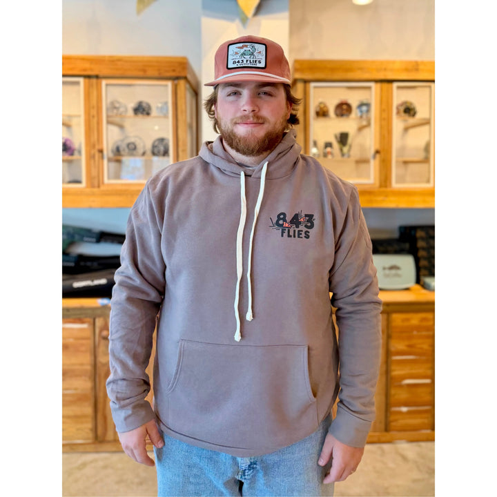 843Flies Sweatshirt Hoodie - King Fiddler - Shiitake