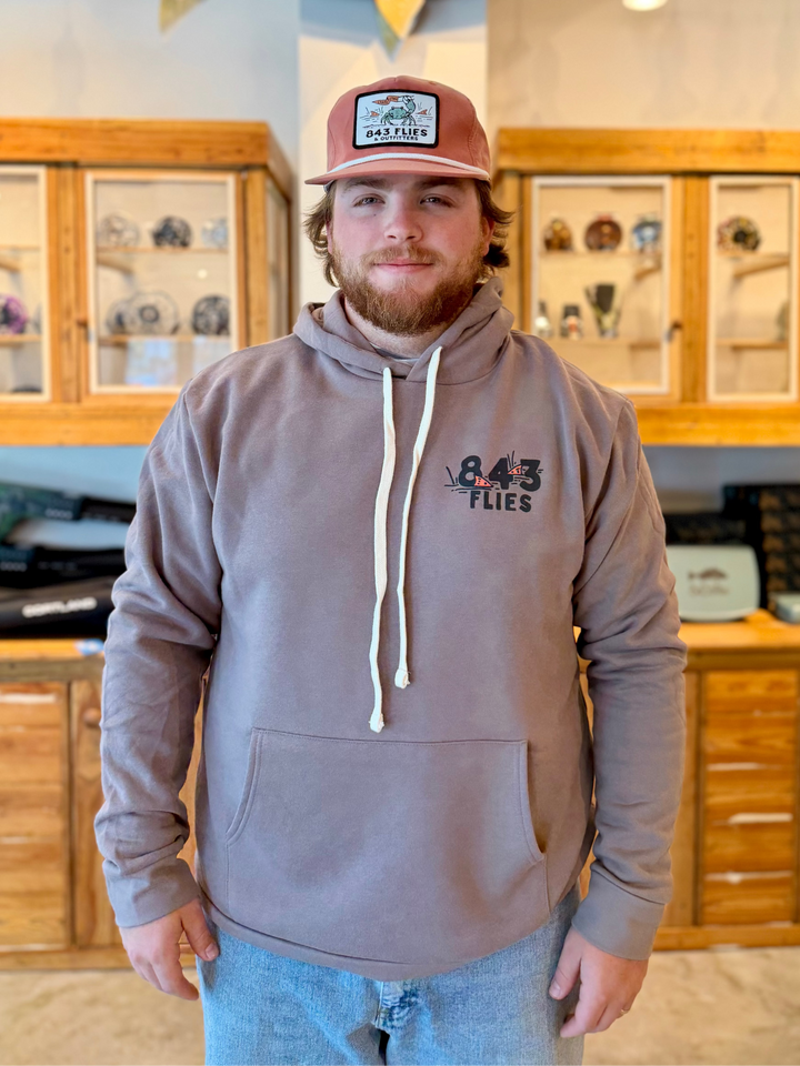 843Flies Sweatshirt Hoodie - King Fiddler - Shiitake