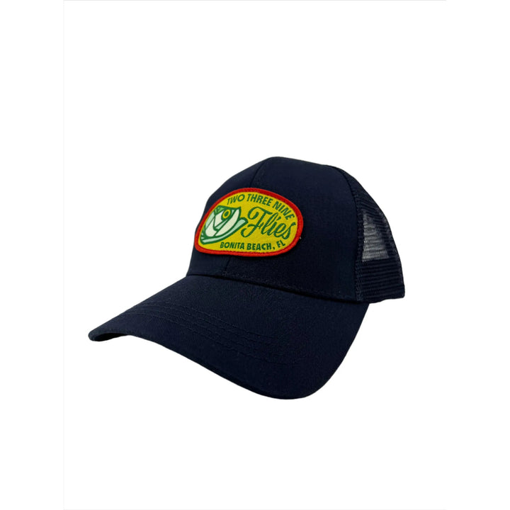 239 Trucker Navy Stained Glass (Ladies Hat w/Ponytail Hole)