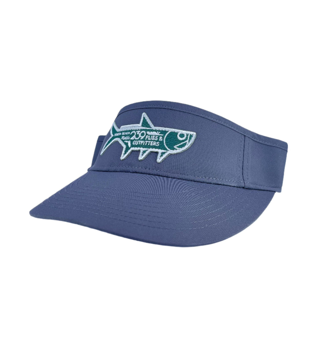 239 "OG Tarpon HQ" Grey Tarpon Visor