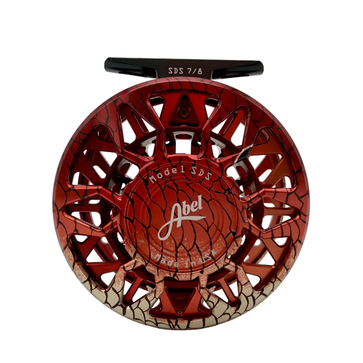 Abel Reels SDS 7/8 Ported- Redfish w/ Redfish Drag Knob & Ebony Handle (IN STOCK)