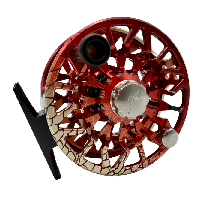Abel Reels SDS 7/8 Ported- Redfish w/ Redfish Drag Knob & Ebony Handle (IN STOCK)