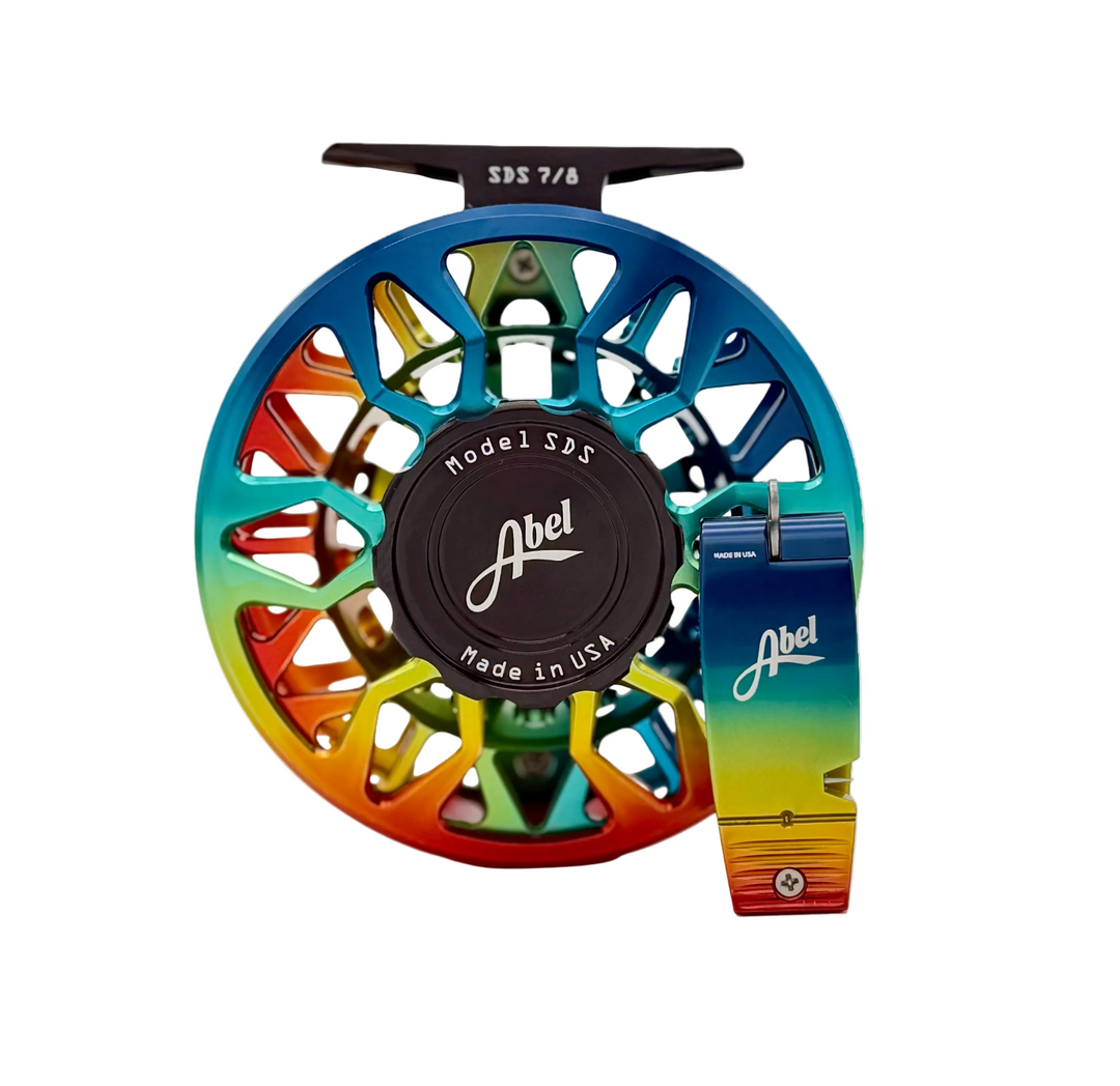 Abel SDS 7/8 Ported Baja Fade w/ Black Drag Knob w/ Black Handle & Abel Nippers Baja Fade (IN STOCK)