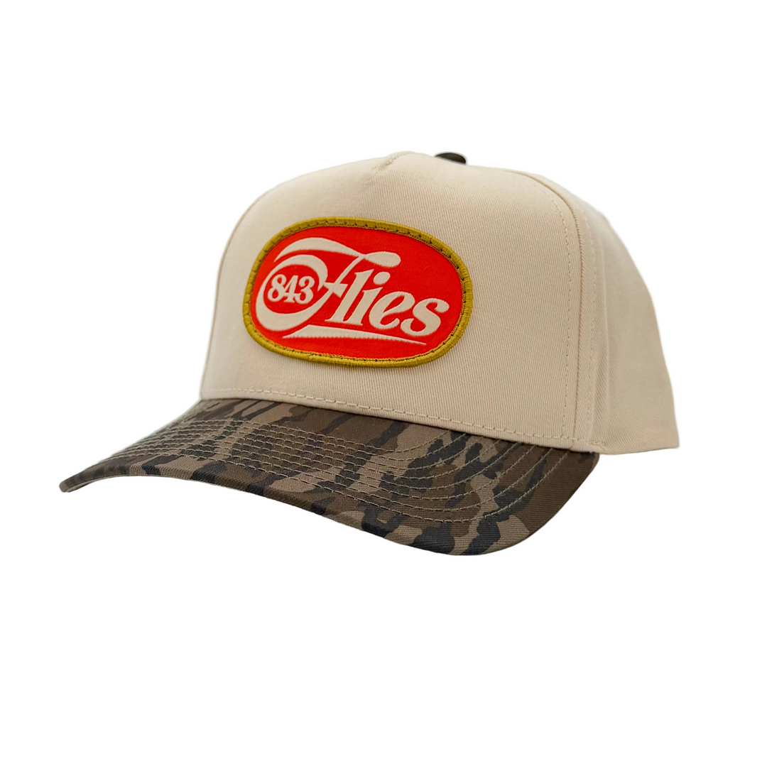 843 Classy Gramps Hat - Cream/ Mossy Oak Bottom Land