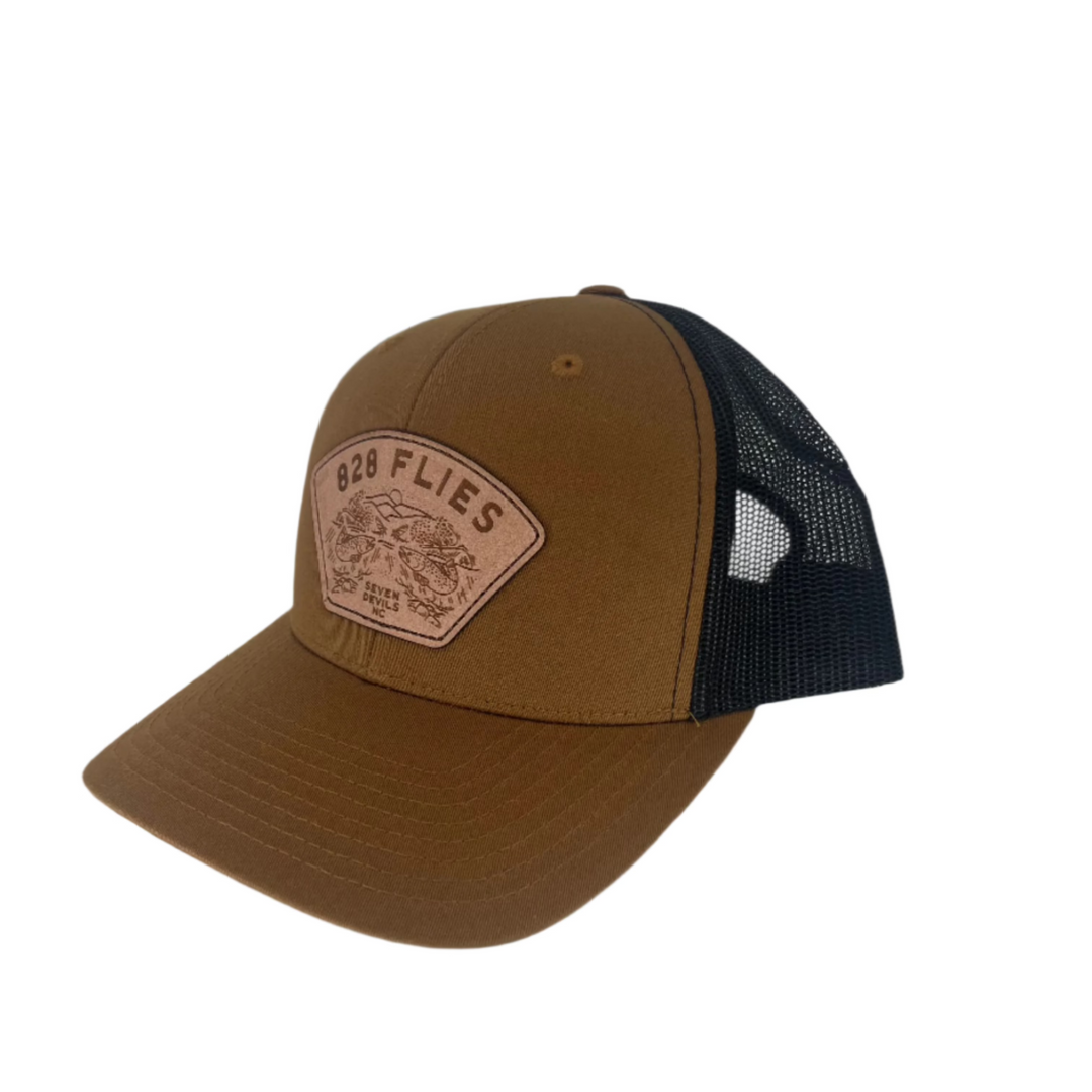 828 Trucker Hat - Brown Riser