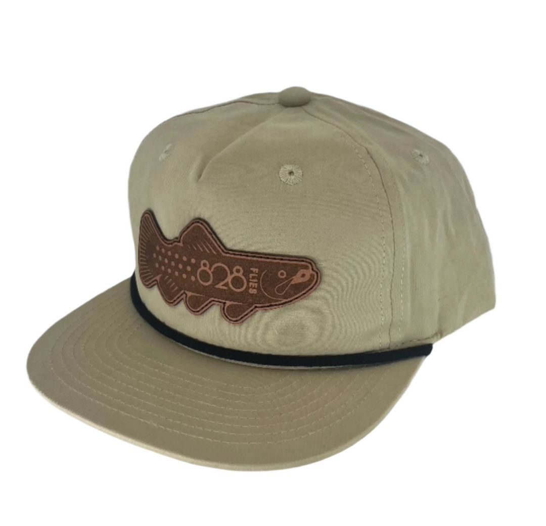 828 Pablo Escabarred Hackle Hat - Ol' Leroy (Leather Patch)