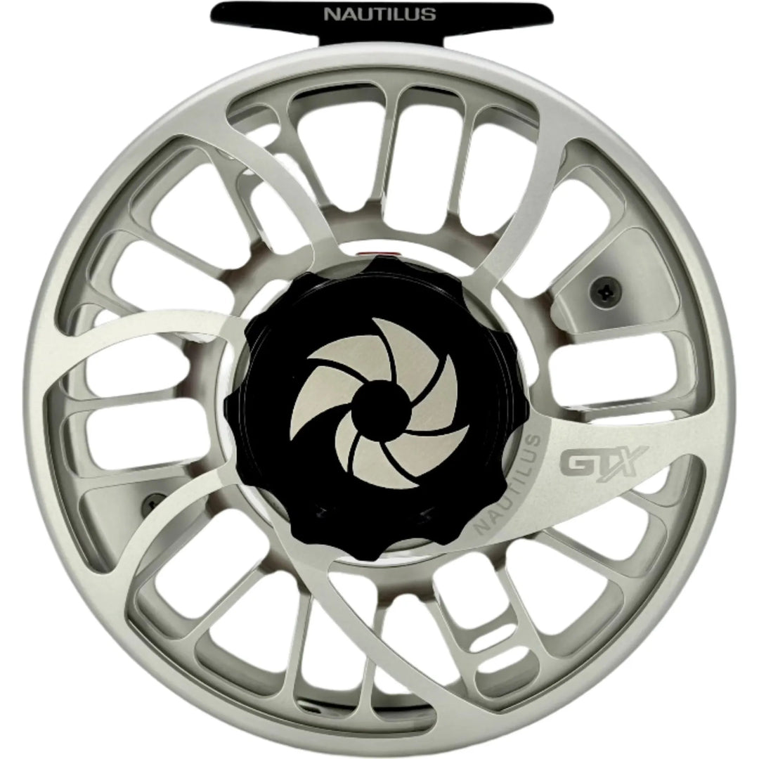 Nautilus Reels GTX- Silver w/ Red Small Parts and Black Drag Knob (IN STOCK)