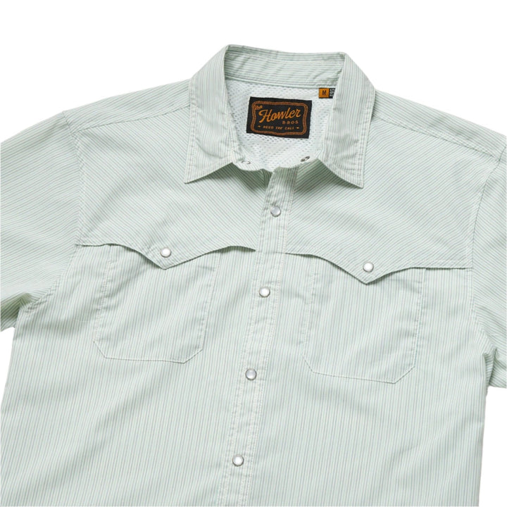 Howler Bros Open Country Tech Shirt - Pecos Stripe : Dove