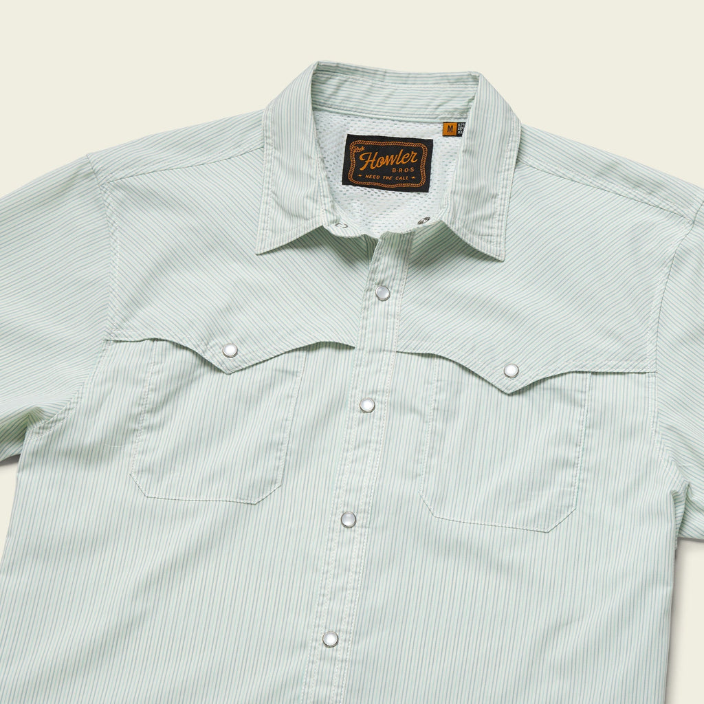 Howler Bros Open Country Tech Shirt - Pecos Stripe : Dove