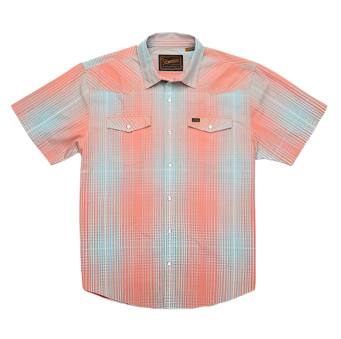 Howler Bros - H Bar B Snapshirt - Plaid Coral