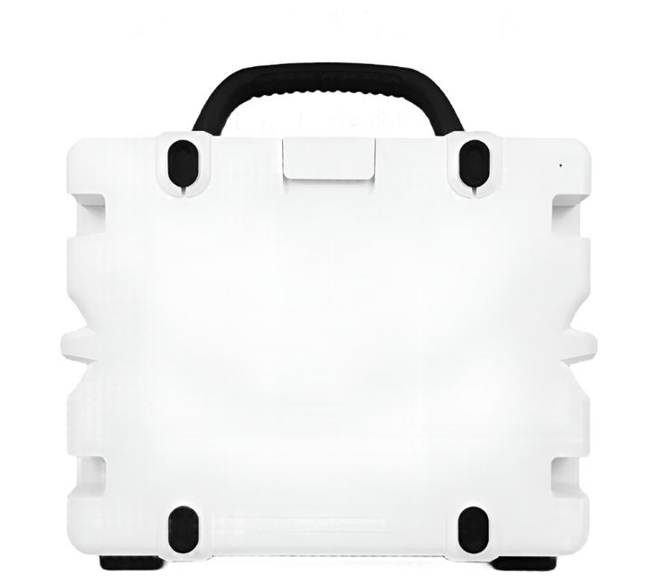 Turtle Box Grande - White - Black Handle (IN STOCK) (SHIPPING COST UPWARDS OF $50)