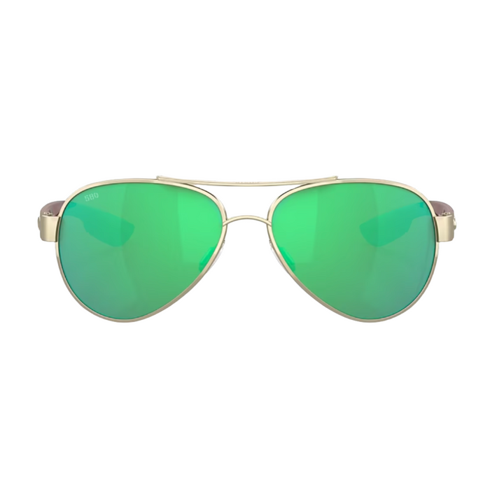 Costa - LORETO, Rose Gold, Green Mirror Polarized Glass (IN STOCK)