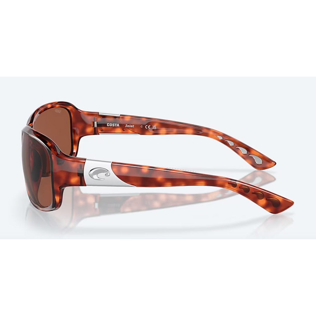 Costa - INLET, Tortoise, Copper Silver Mirror Polarized Glass 580G (IN STOCK)