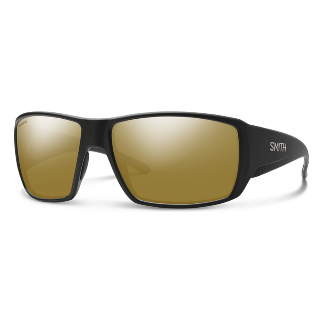 Smith Guide's Choice - Matte Black + ChromaPop Glass Polarized Bronze Mirror Lens (IN STOCK)