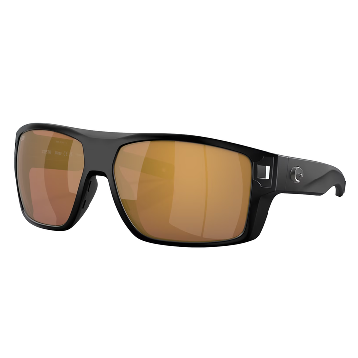 Costa - DIEGO, Matte Black w/Gold Mirror Polarized Glass (IN STOCK)