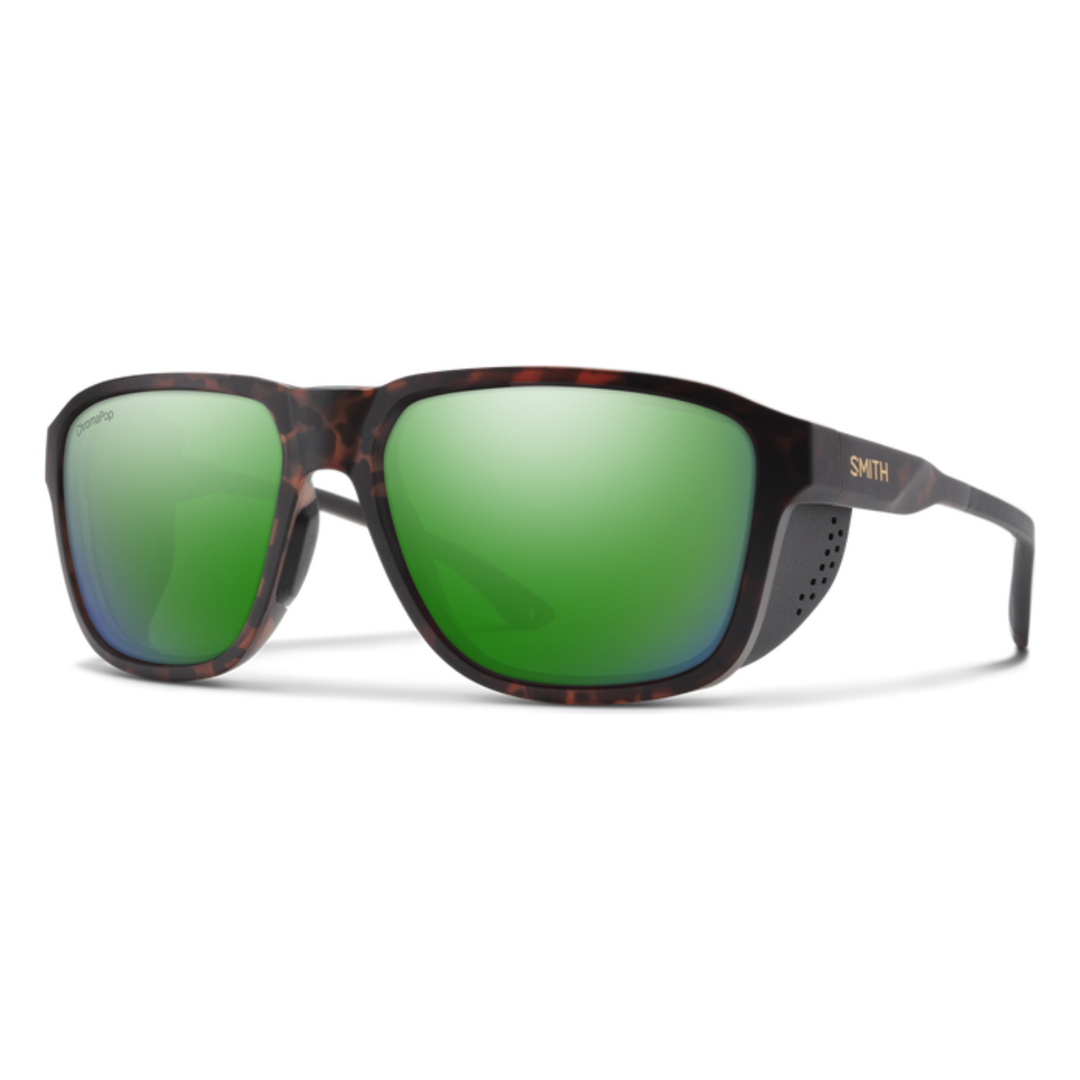 Smith Embark - Matte Tortoise + ChromaPop Glass Polarized Green Mirror Lens (IN STOCK)