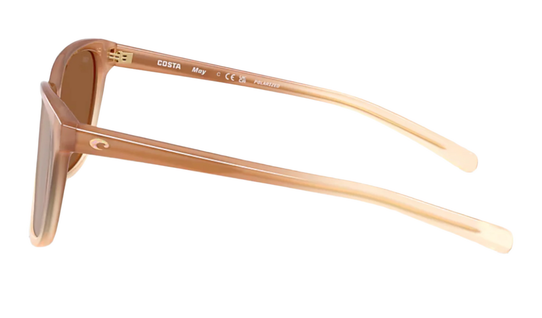 Costa  - May, Sandbar w/Copper Silver Mirror Polarized Polycarbonate (IN STOCK)