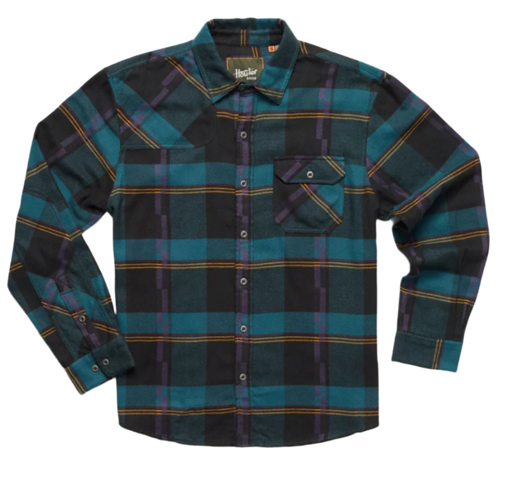 Howler Bros - Harker's Flannel - Backdrop Plaid : Phantom Blue