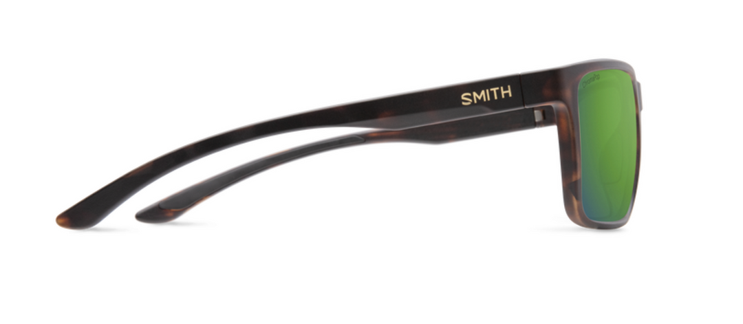 Smith Riptide - Matte Tortoise + ChromaPop Glass Polarized Green Mirror Lens (IN STOCK)