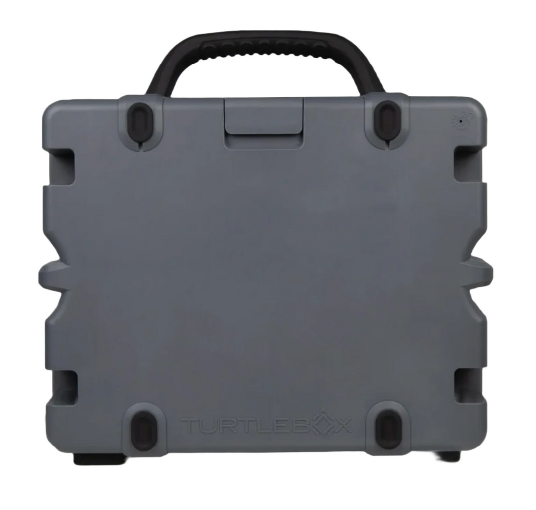Turtle Box Grande - Gray - Black Handle (IN STOCK) (SHIPPING COST UPWARDS OF $50)