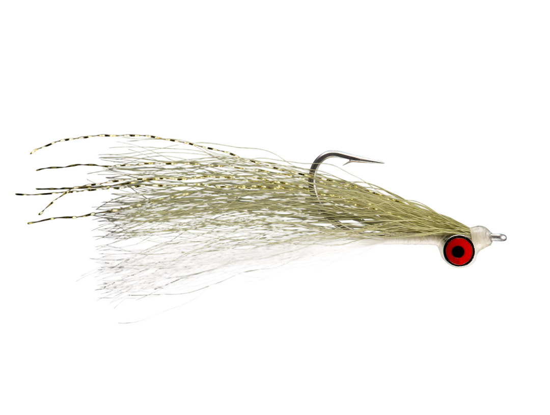 Rio Clouser Minnow - Olive/White #6