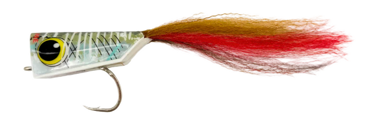 Surface Seducer® Popstar Popper - (2/0) - Tan & Olive
