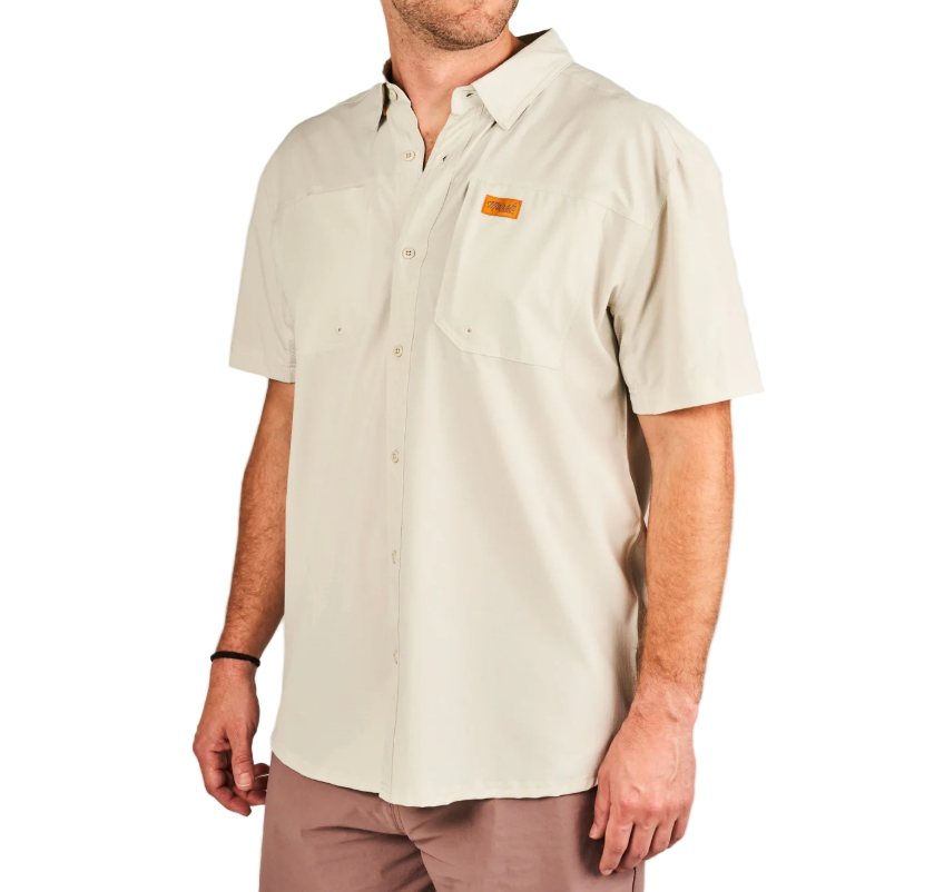 Marsh Wear Lenwood Tech Short Sleeve Shirt - Stone