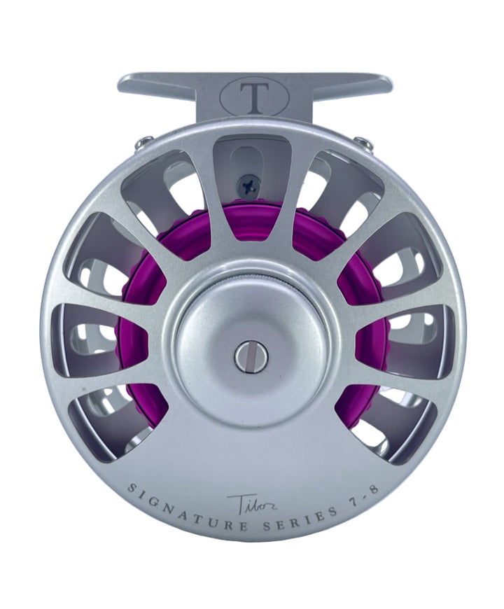 Tibor Sig. Series 7/8 Frost Silver w/ Neon Pink Hub (CUSTOM IN STOCK)