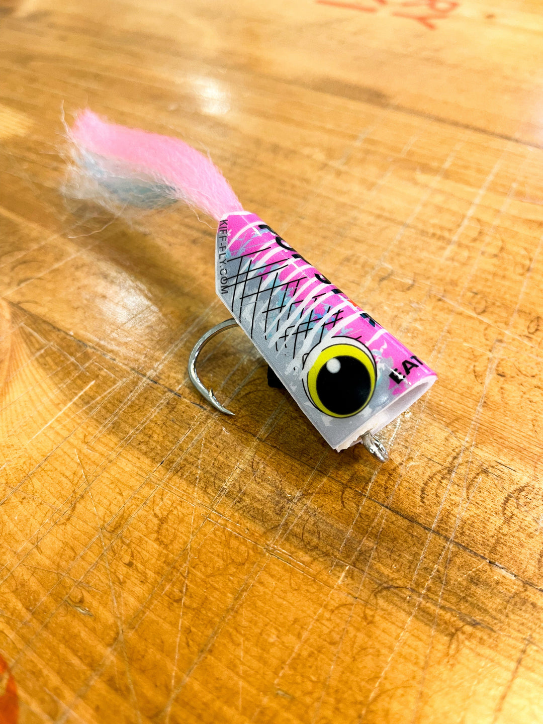 Pop Star Surface Seducer Top Water Popper 6/0 Blue & Pink