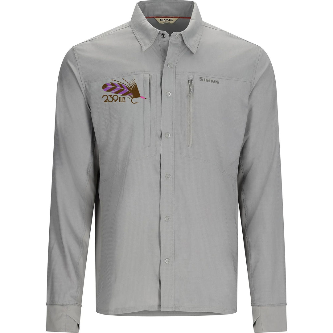 239 Flies Simms M's Intruder® BiComp Fishing Shirt - Cinder