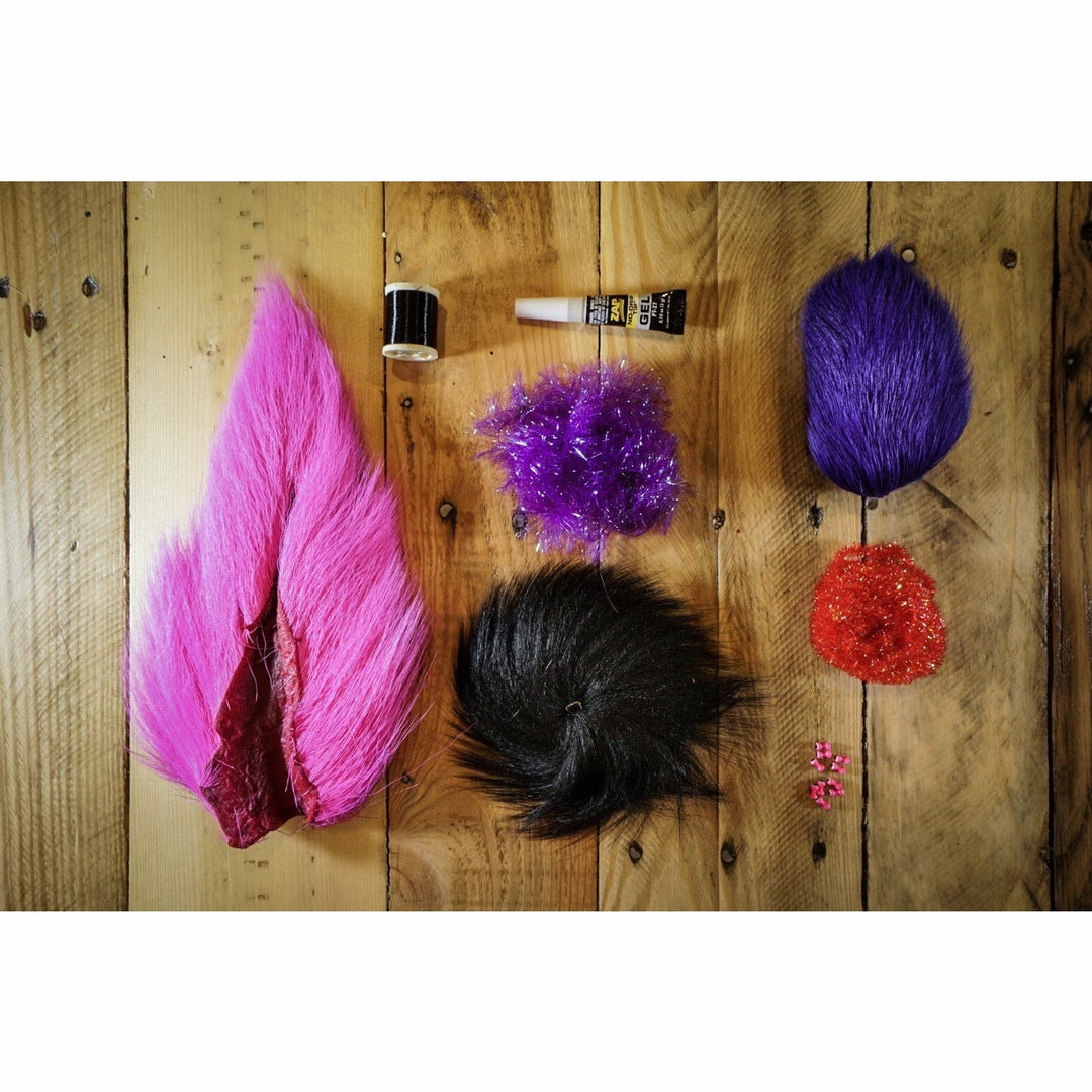 Deer Hair Megalolipop DIY Kit - Neon Grape