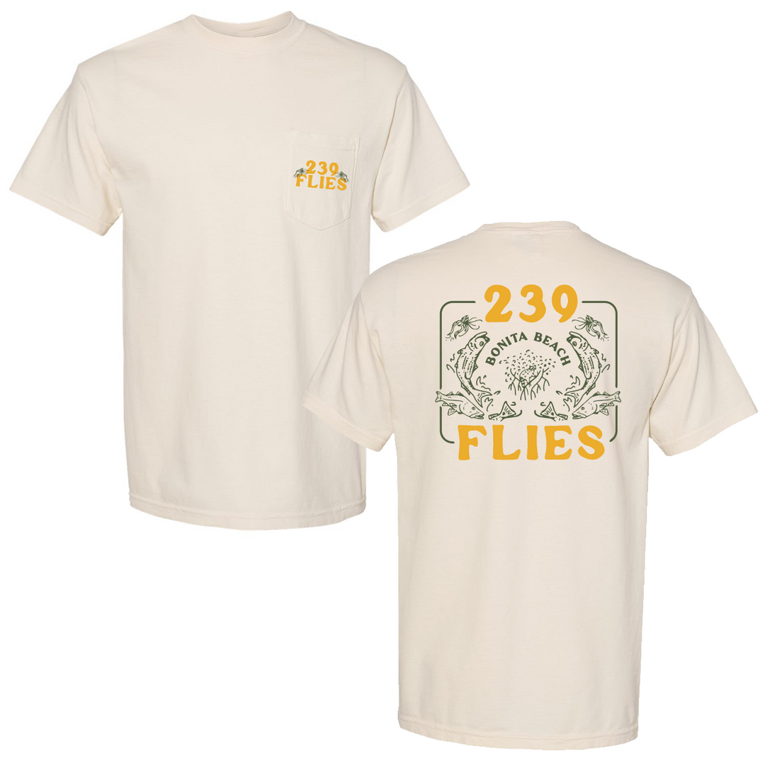 239 Flies X Bre Drake Everglades Slam Pocket Tee Shirt - Cream