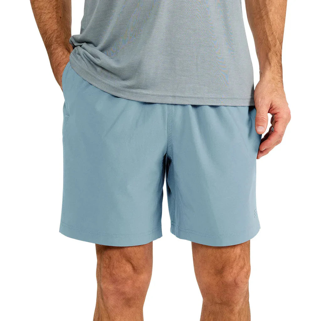 Free Fly Men's Lined Breeze Short 7" - Blue Fog