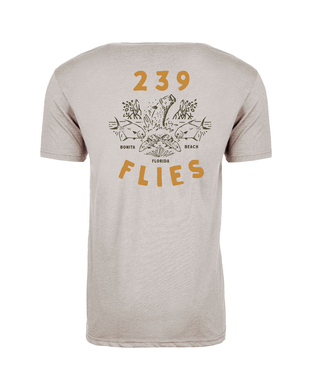 239 Flies X Bre Drake Tee Shirt - Grand Slam Silk Heather