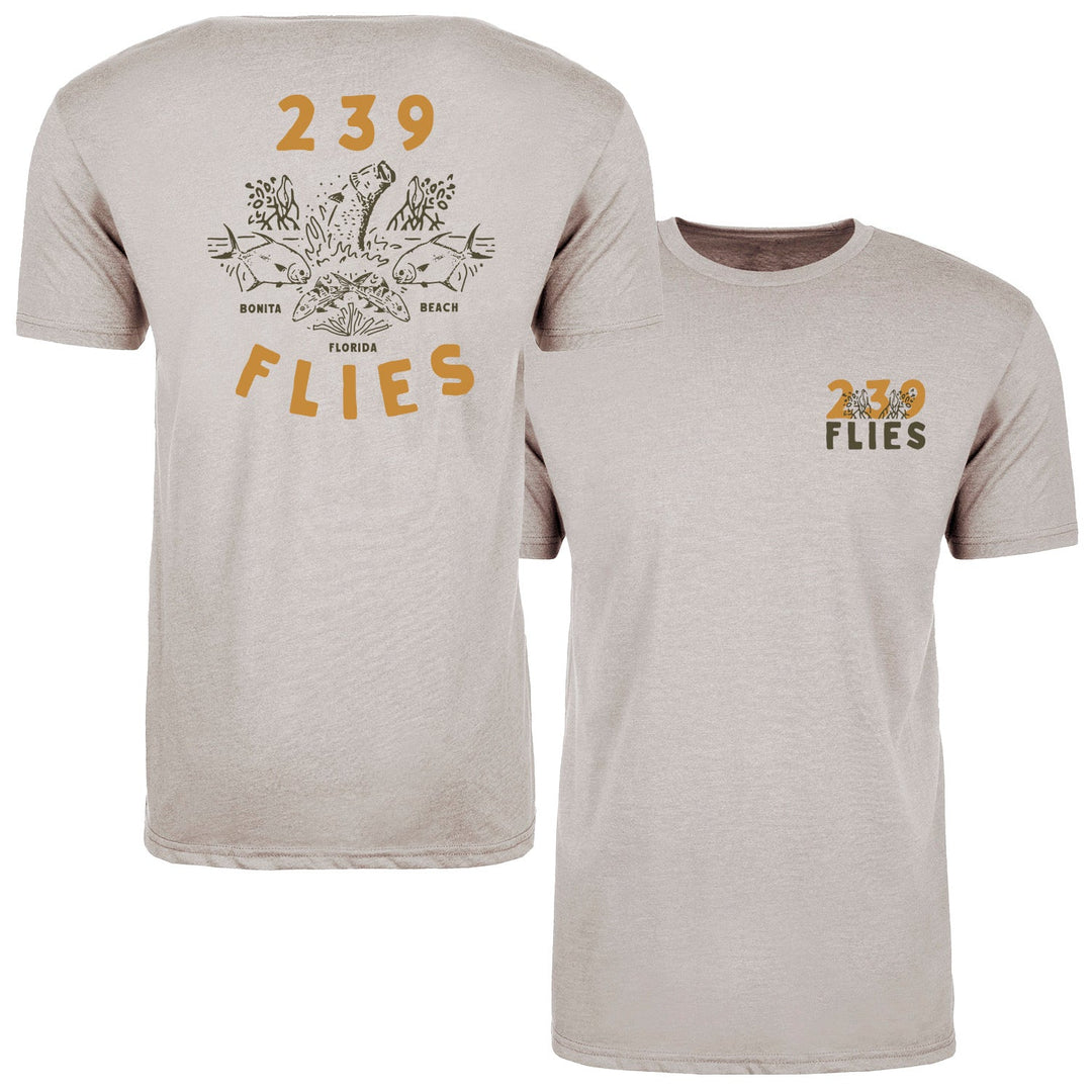 239 Flies X Bre Drake Tee Shirt - Grand Slam Silk Heather