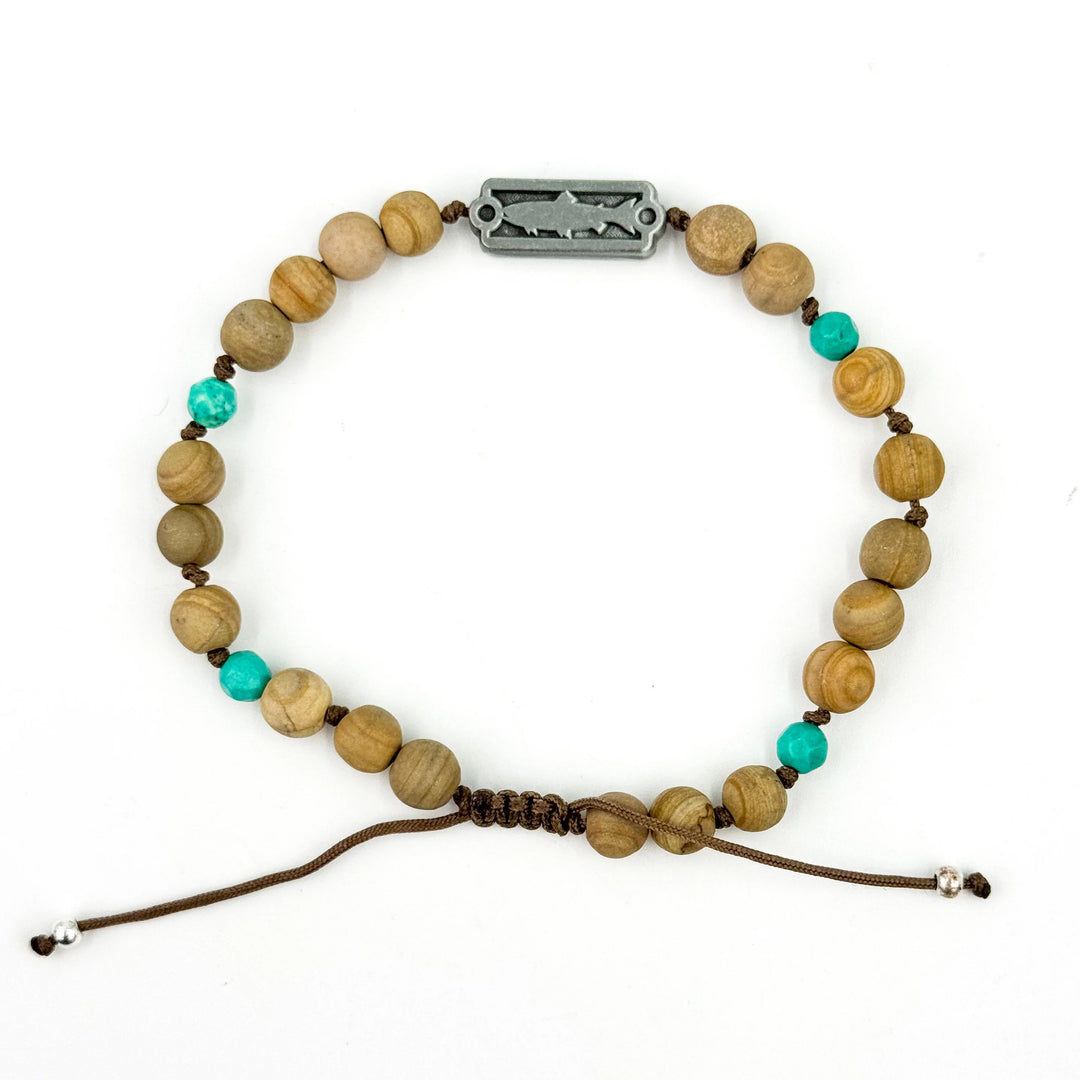 Sight Line Provisions- Trout Sandalwood + Turquoise Beads