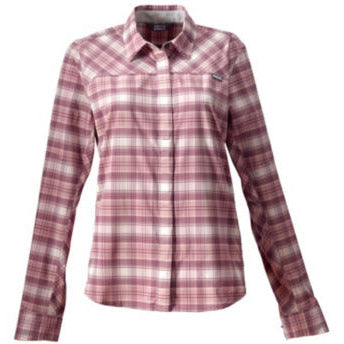 Orvis Women’s PRO Stretch Long-Sleeved Shirt- Lilac Plaid