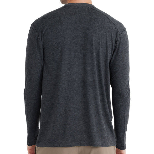 Free Fly Men's Bamboo Shade Long Sleeve - Heather Black