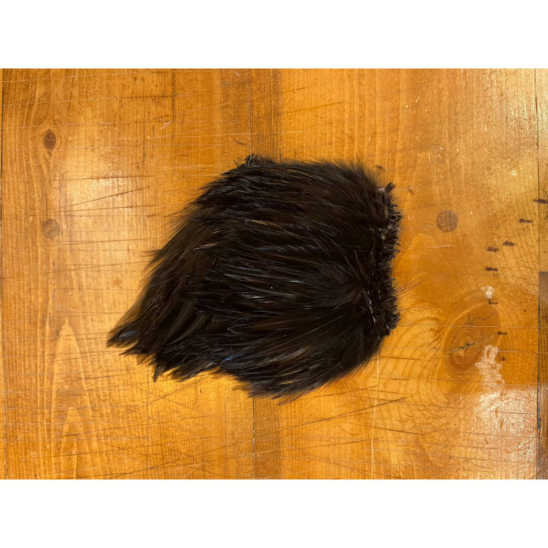 Strung Neck Hackle -  Black