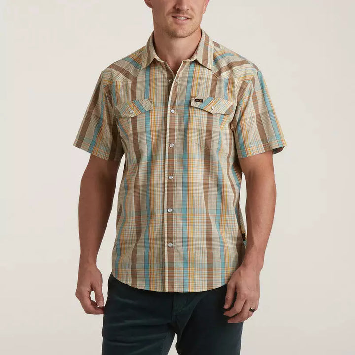 Howler Bros H Bar B Snapshirt - Atlas Plaid : Otter