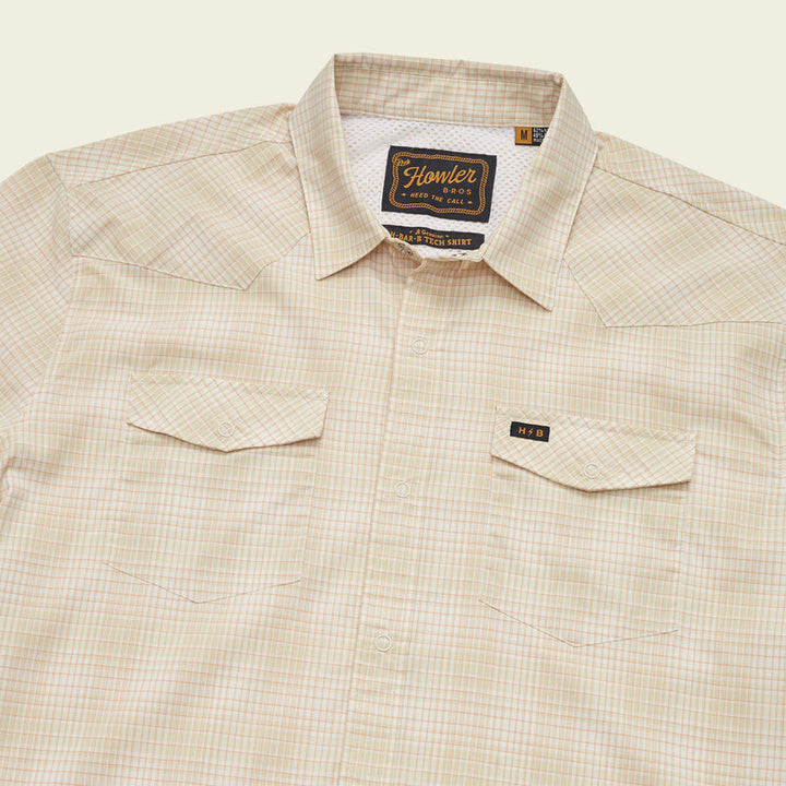 Howler Bros - H Bar B Tech Longsleeve - Eason Plaid : Pistachio