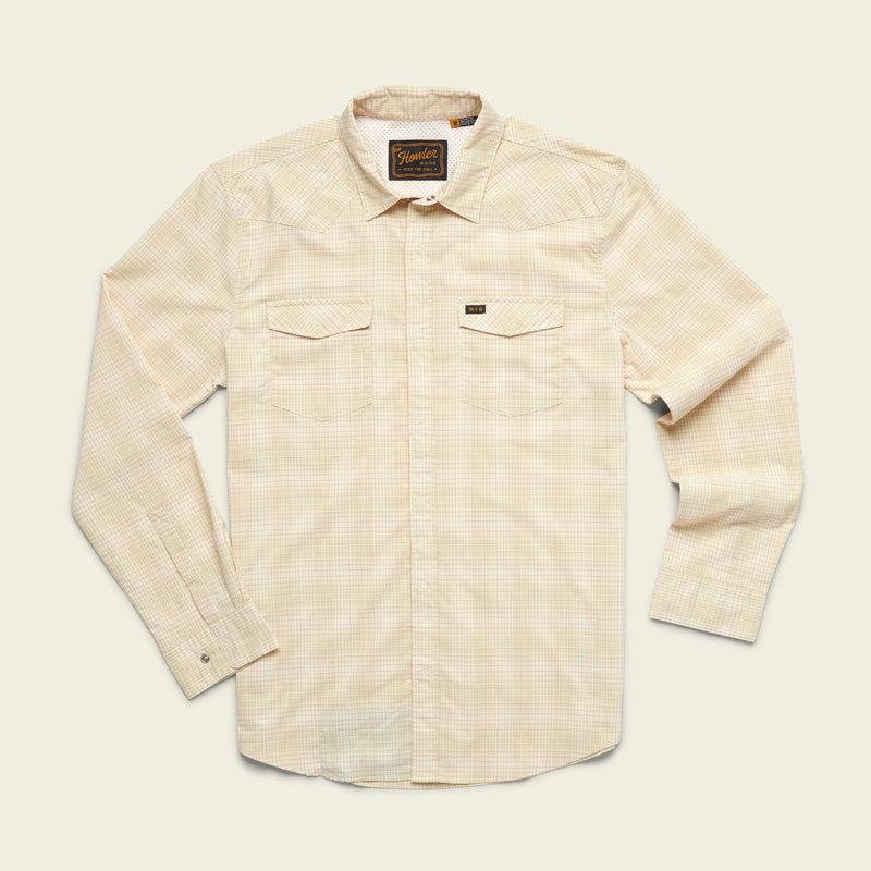 Howler Bros - H Bar B Tech Longsleeve - Eason Plaid : Pistachio